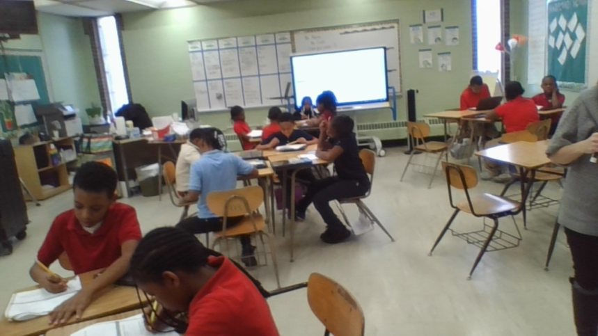  students working 